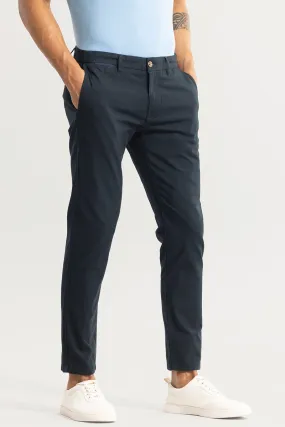 Stygian Navy Linen Pant