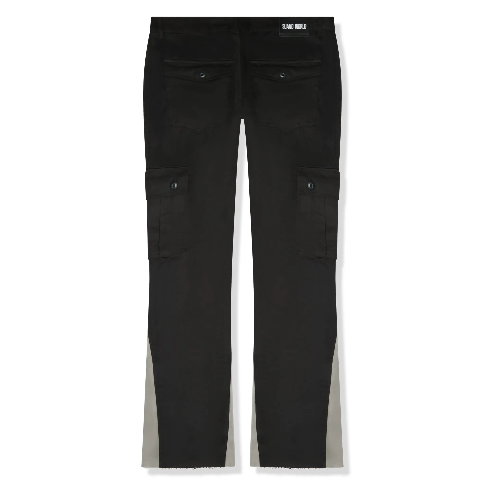 Suavo World Cargo Flare Trousers Black