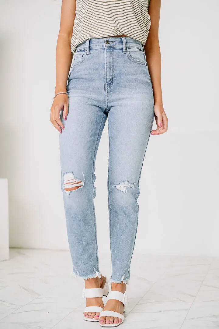 The End Game High Rise Mom Jeans