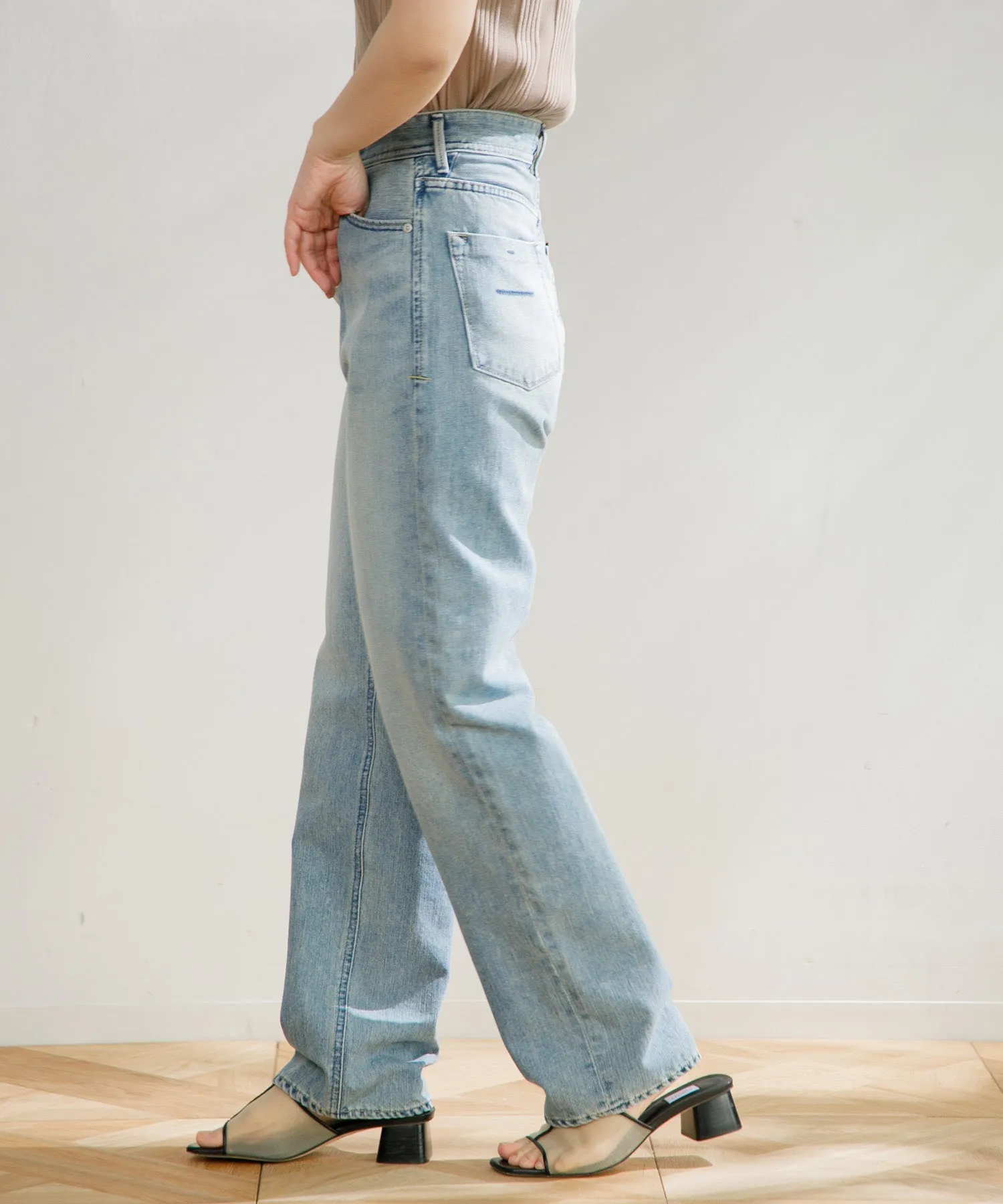 【WOMEN】YANUK ボーイズストレート LEA  TVS Trick Denim