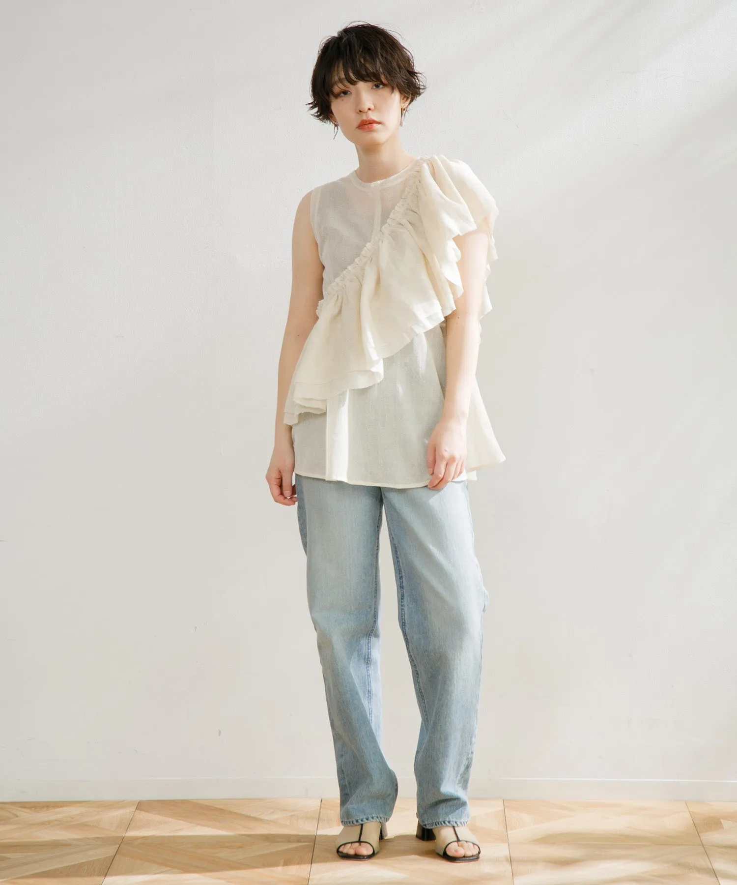 【WOMEN】YANUK ボーイズストレート LEA  TVS Trick Denim